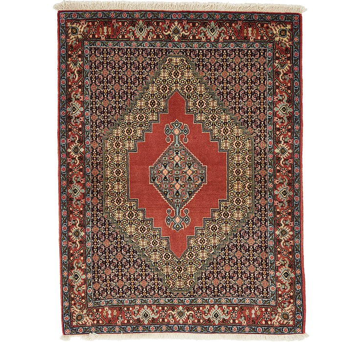 HandKnotted 4' x 5' 5 Bidjar Persian Rug