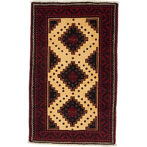 3' 9 x 6' Balouch Persian Rug