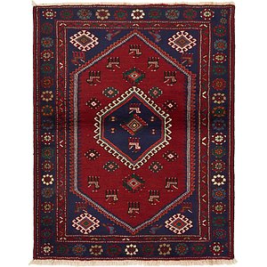 Unique Loom 3' 9 x 4' 10 Hamedan Persian Rug