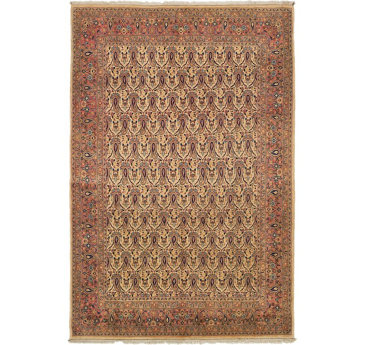 6' 8 x 10' Qom Persian Rug