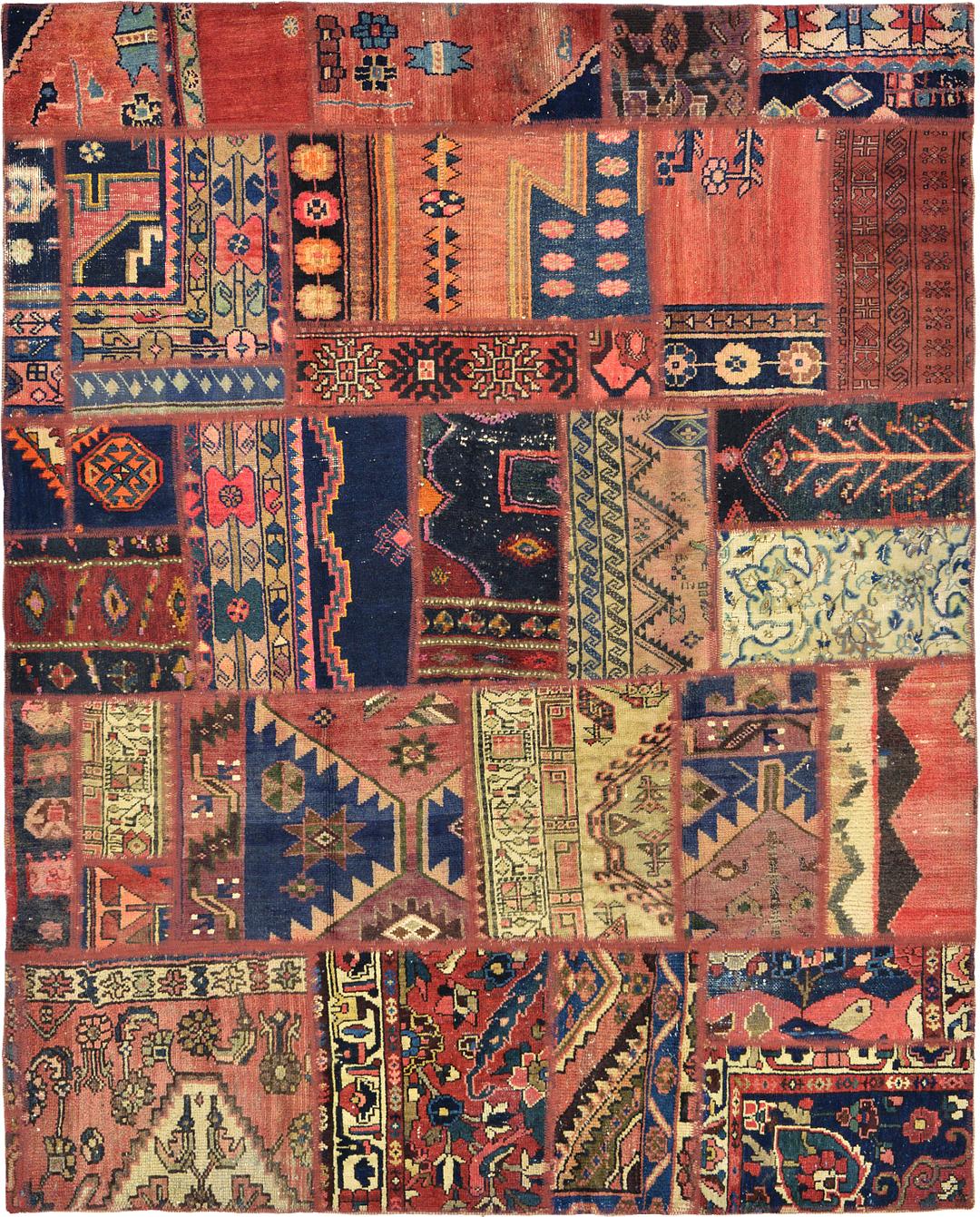 Red 5' 5 x 6' 11 Ultra Vintage Persian Rug Persian Rugs eSaleRugs