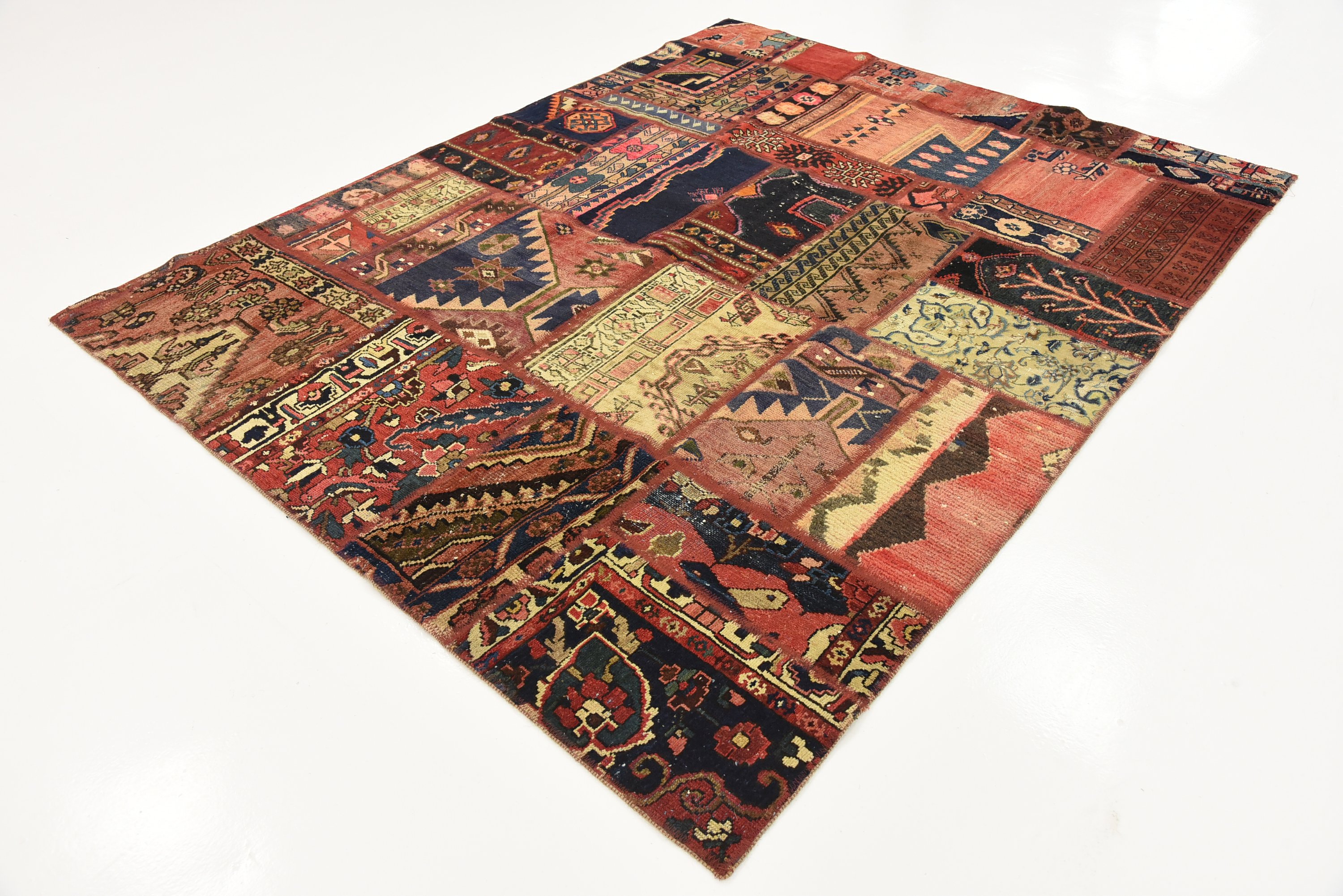 Red 5' 5 x 6' 11 Ultra Vintage Persian Rug Persian Rugs eSaleRugs