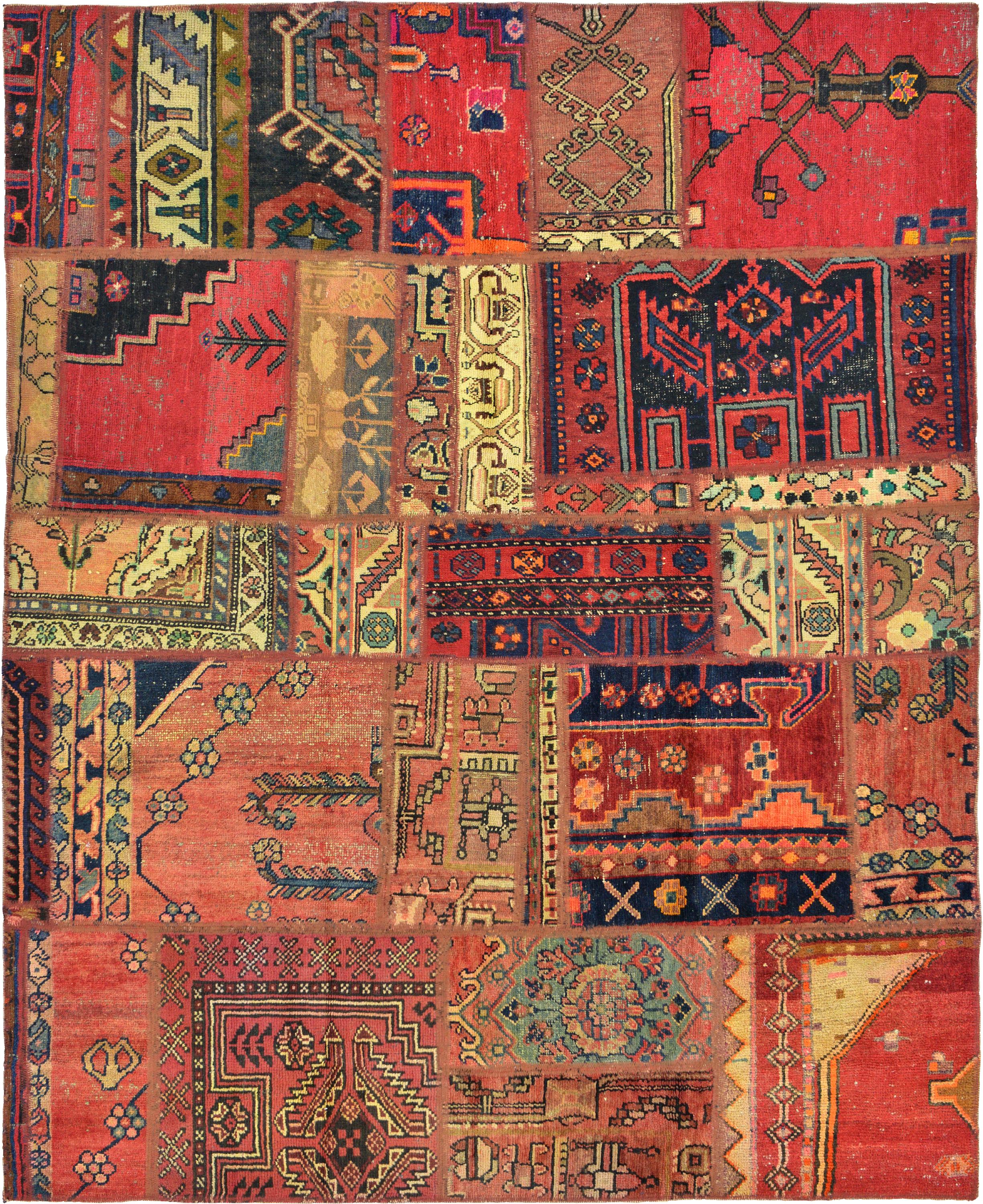 Red 5' 6 x 6' 11 Ultra Vintage Persian Rug eSaleRugs