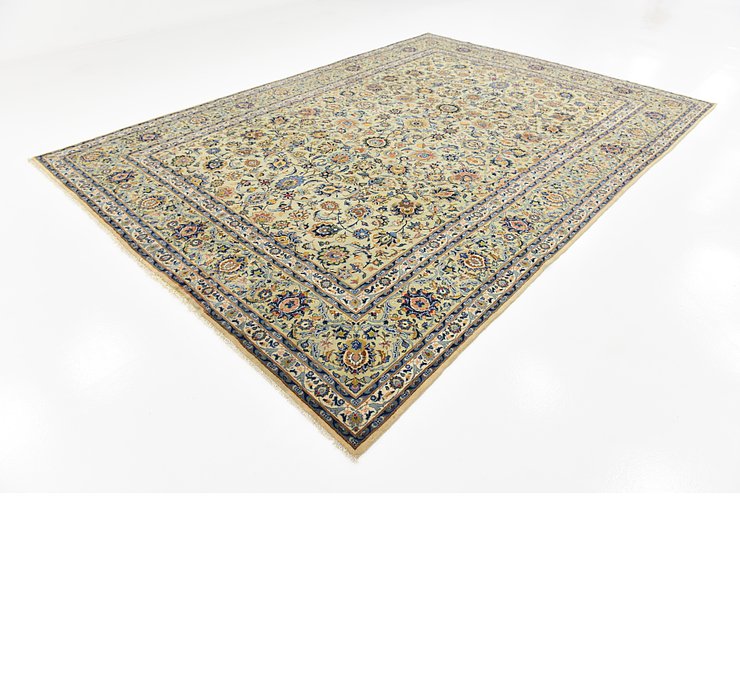 9' 4 x 13' Kashan Persian Rug
