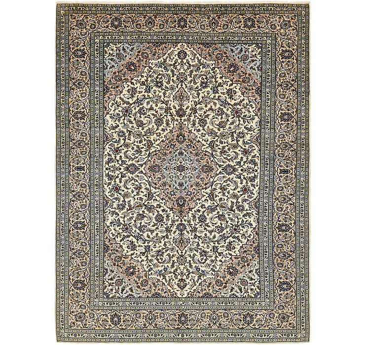 9' 7 x 13' Kashan Persian Rug