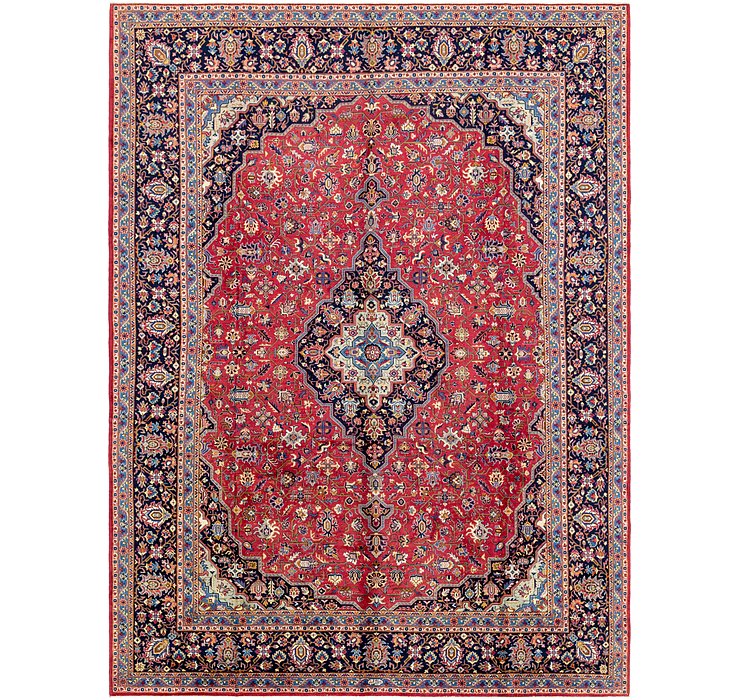 9' 8 x 12' 9 Kashan Persian Rug