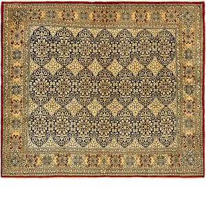 8' 2 x 9' 5 Kerman Persian Square Rug