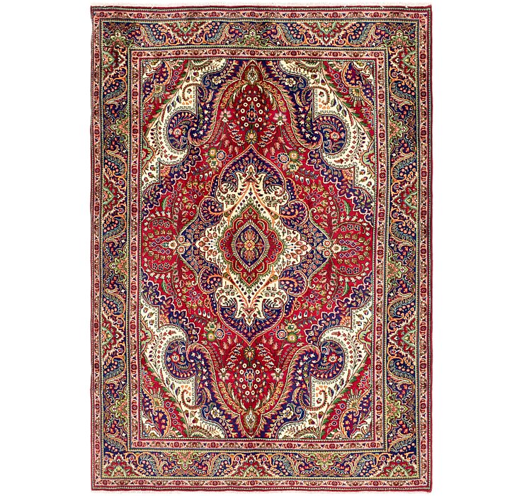 6' 8 x 9' 7 Tabriz Persian Rug