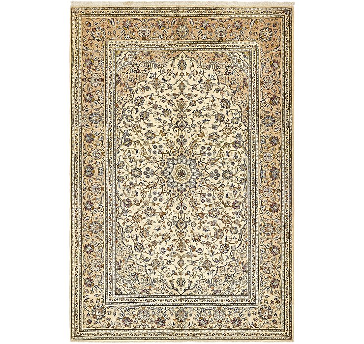 6' 6 x 10' Kashan Persian Rug