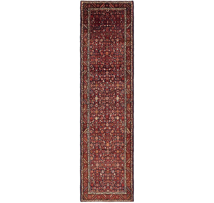 3' 9 x 13' 6 Hossainabad Persian Run...