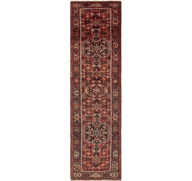 3' 7 x 13' 8 Zanjan Persian Runner Rug