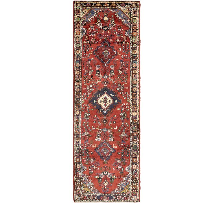 3' 7 x 11' 9 Khamseh Persian Runner ...