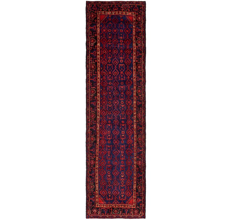 3' 9 x 13' 8 Hossainabad Persian Run...