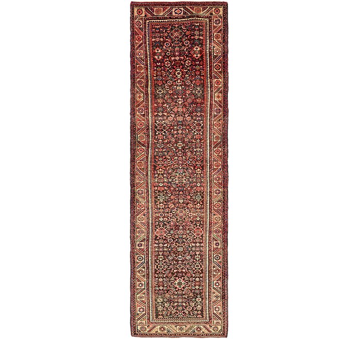 3' 9 x 13' 7 Hossainabad Persian Run...