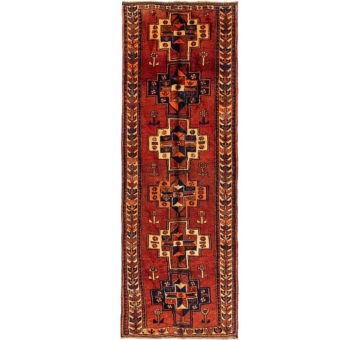 4' 6 x 13' 2 Shiraz-Lori Persian Run...