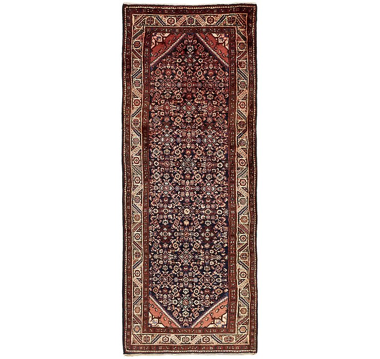 3' 8 x 9' 11 Hossainabad Persian Run...