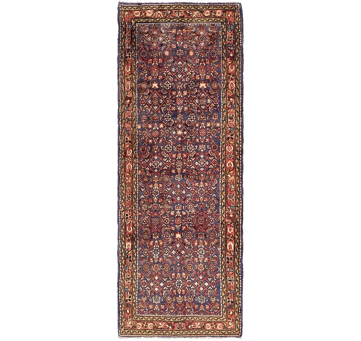 HandKnotted 3' 7 x 9' 4 Hossainabad Persian Run...