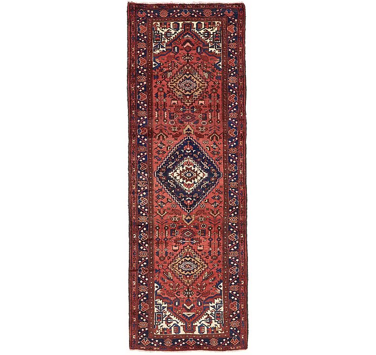 3' 4 x 10' Zanjan Persian Runner Rug