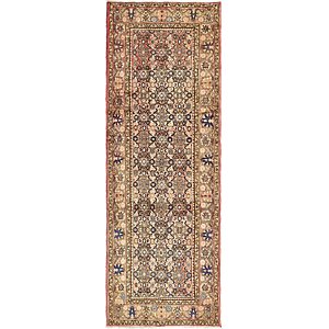 HandKnotted 3' 5 x 9' 7 Hossainabad Persian Run...