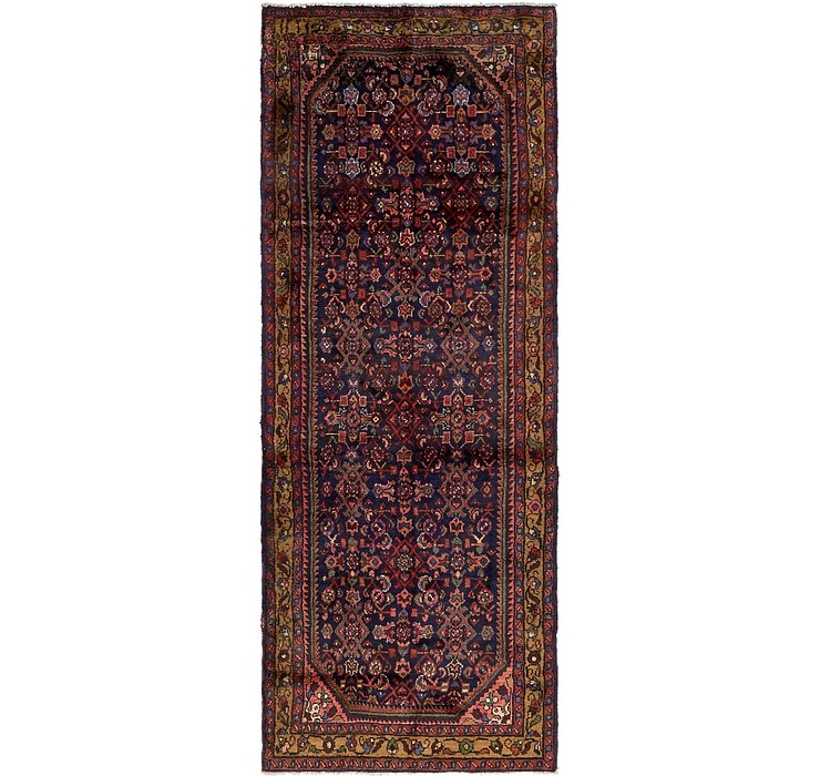 HandKnotted 3' 6 x 9' 5 Hossainabad Persian Run...