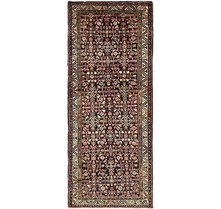 3' 10 x 9' 5 Hossainabad Persian Run...