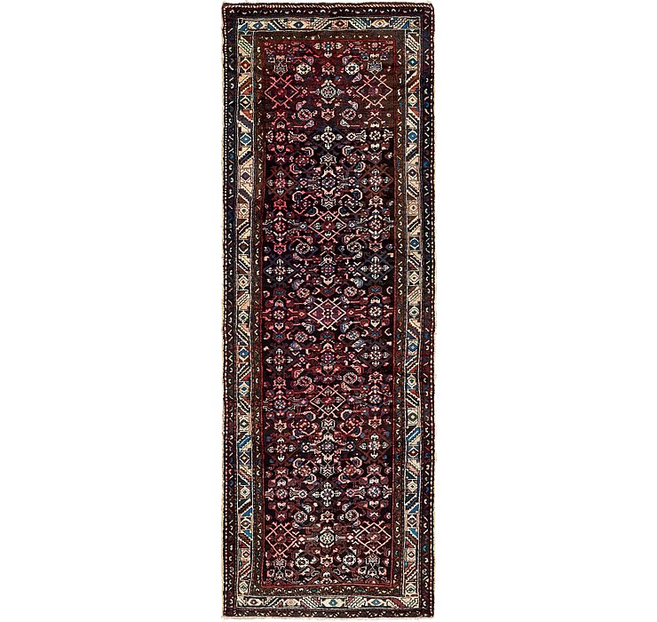 HandKnotted 3' 6 x 9' 10 Hossainabad Persian Run...