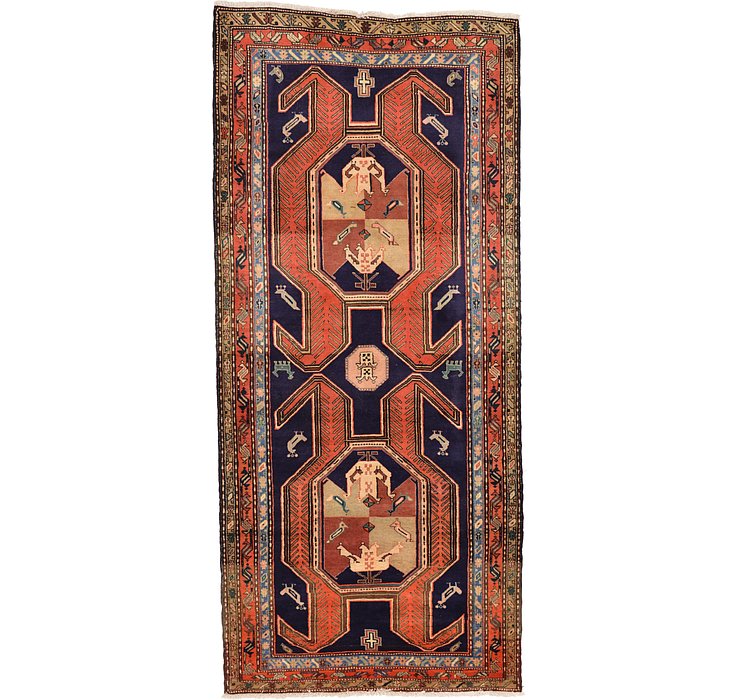 4' 9 x 10' 8 Ardabil Persian Runner ...