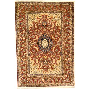 5' x 7' 3 Isfahan Persian Rug