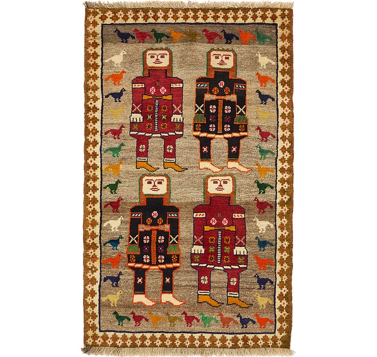 3' 10 x 6' 3 Ghashghaei Persian Rug