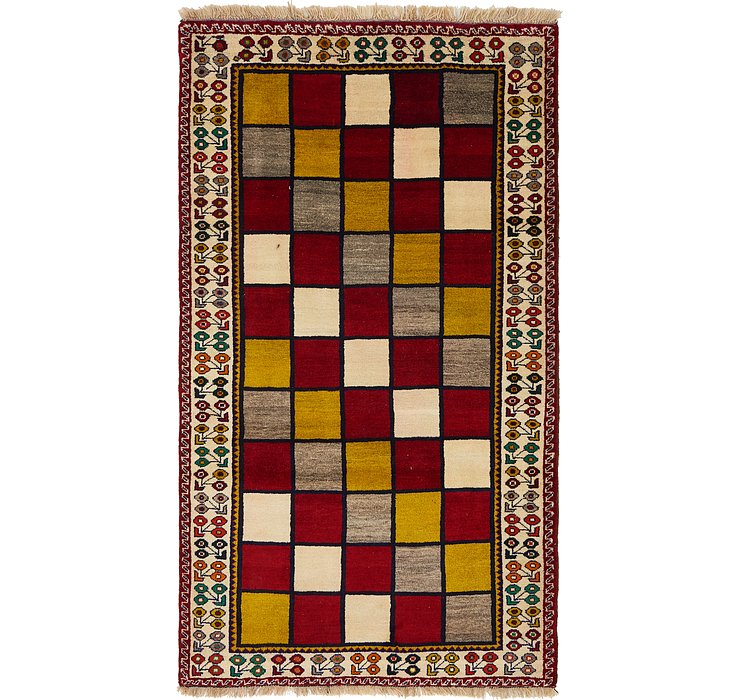 3' 10 x 6' 9 Shiraz-Gabbeh Persian Rug