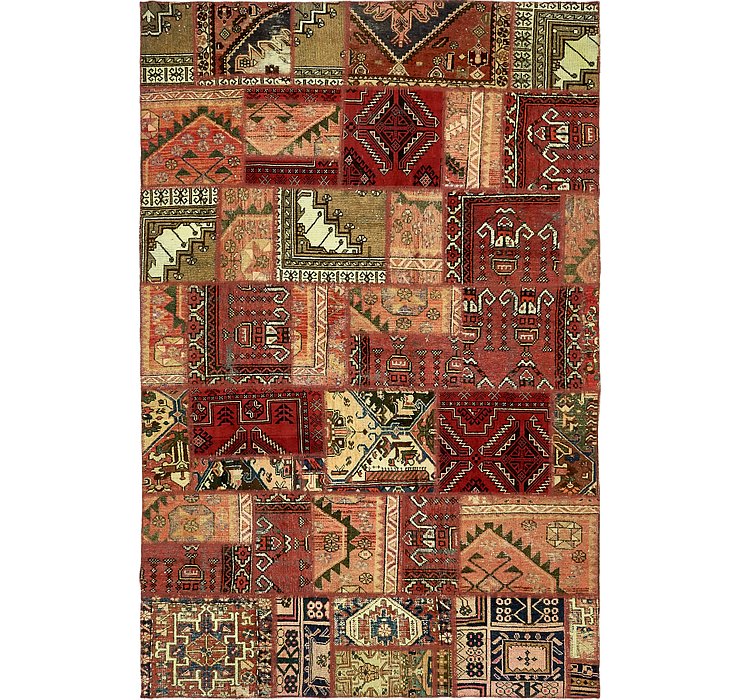 HandKnotted 6' 7 x 10' 2 Ultra Vintage Persian Rug