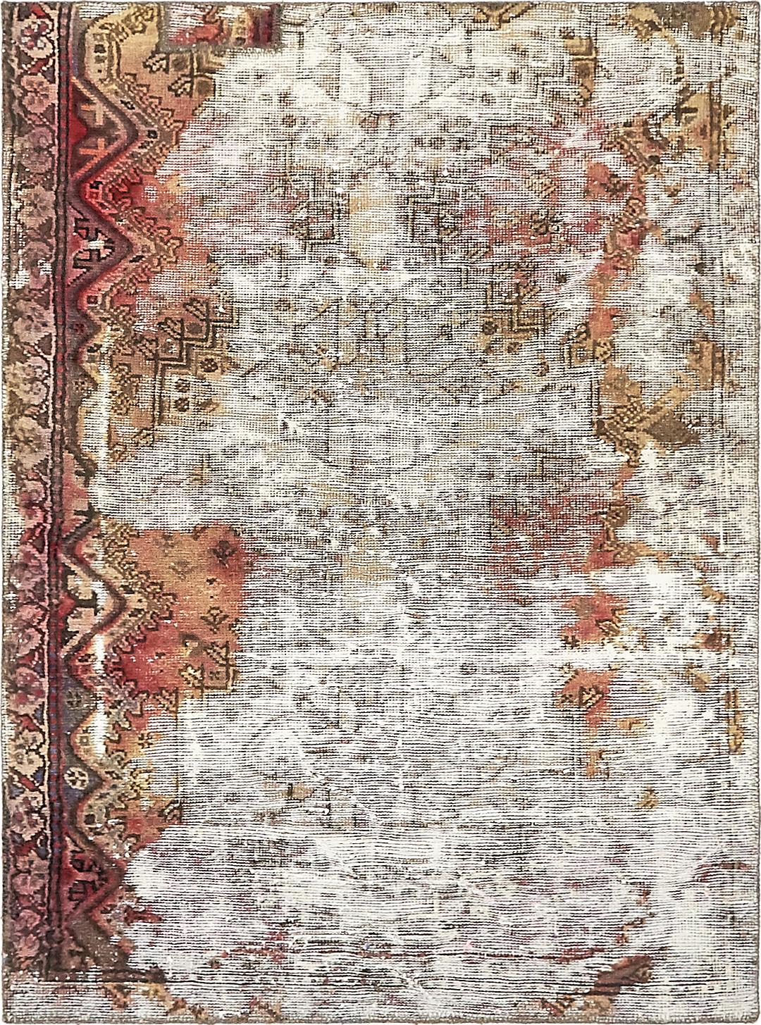 Ivory 3' 4 x 4' 7 Ultra Vintage Persian Rug Persian Rugs eSaleRugs