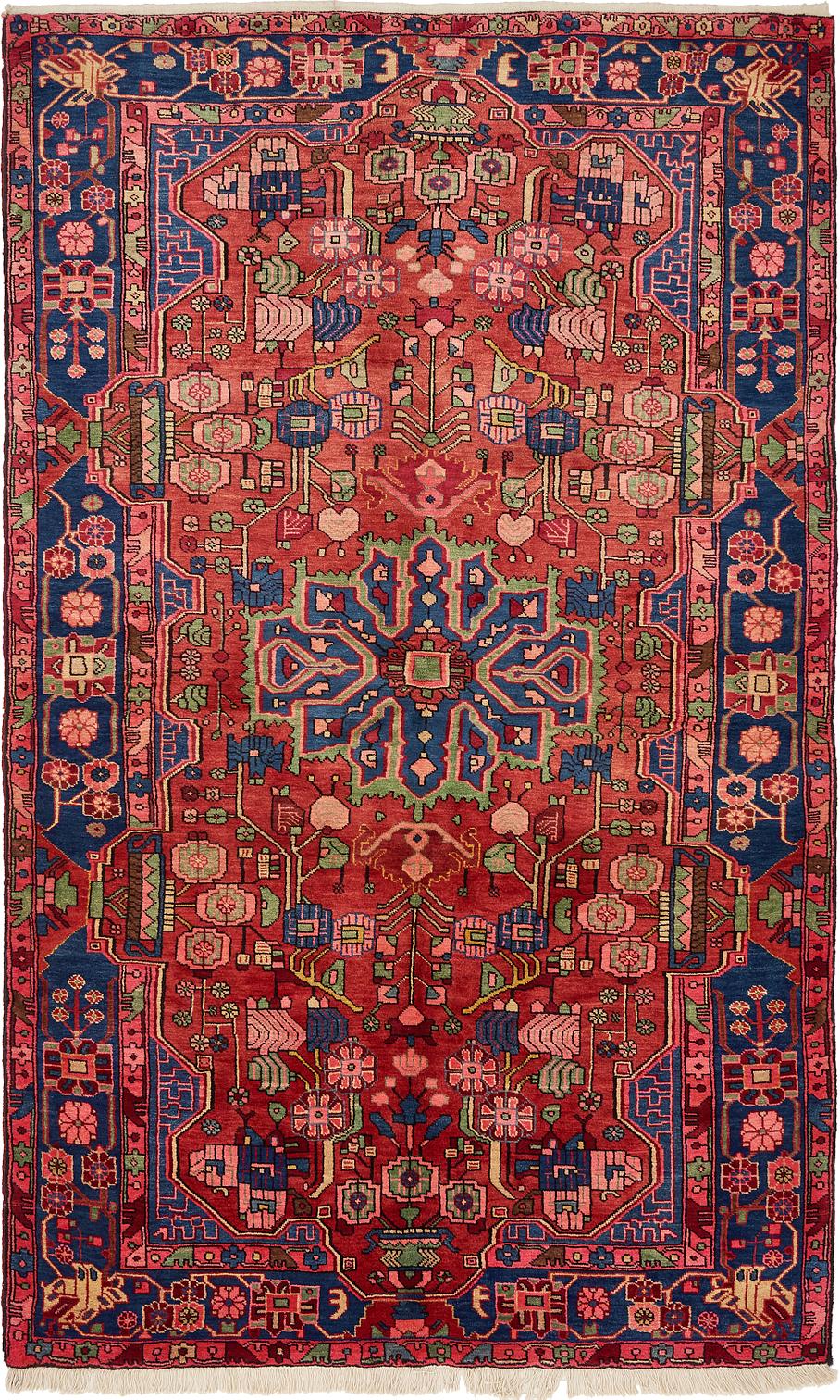Red 5' x 8' 2 Nahavand Persian Rug Persian Rugs eSaleRugs