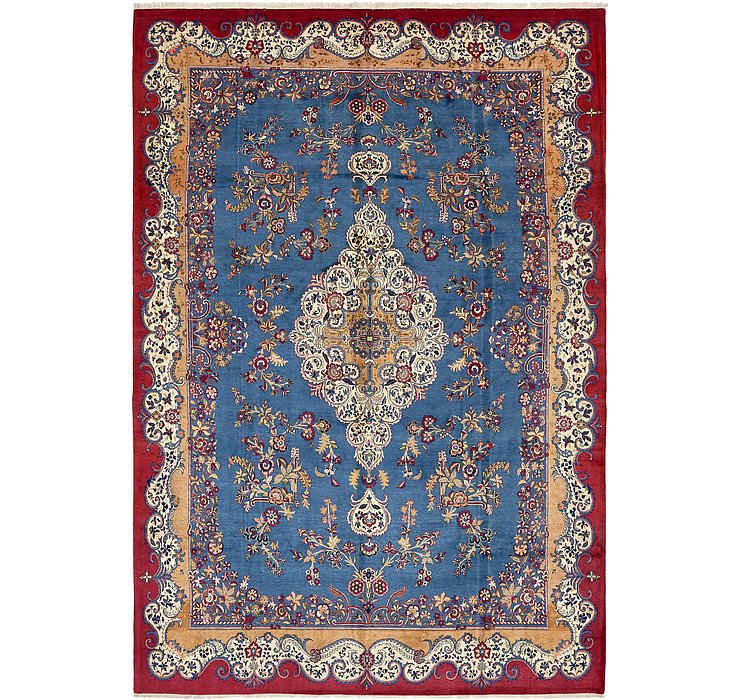 9' x 13' 3 Kashan Persian Rug