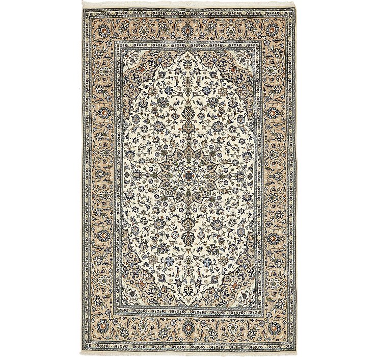 6' 5 x 10' Kashan Persian Rug