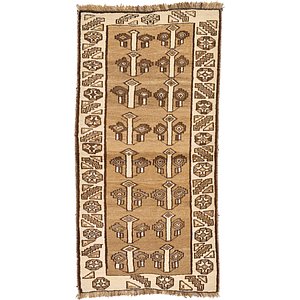 Unique Loom 3' 1 x 6' 5 Shiraz-Gabbeh Persian Rug