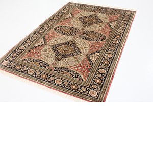 3' 9 x 6' 11 Qom Persian Rug