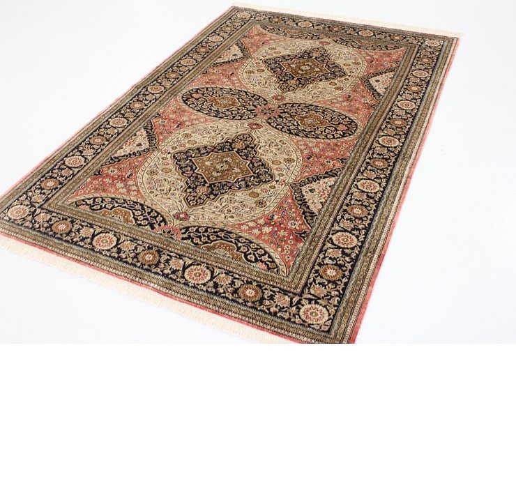 3' 9 x 6' 11 Qom Persian Rug