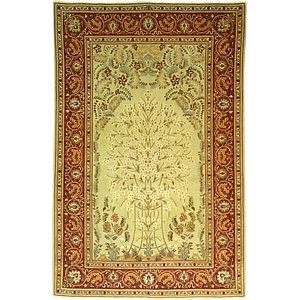 4' 5 x 6' 9 Kashan Persian Rug