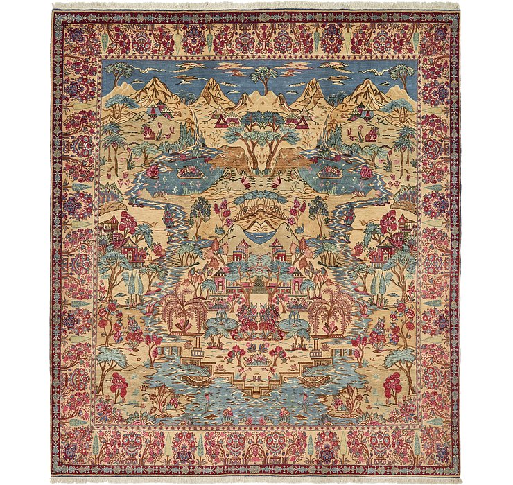 11' x 12' 7 Tabriz Persian Rug
