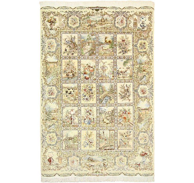 4' 10 x 7' 1 Tabriz Persian Rug