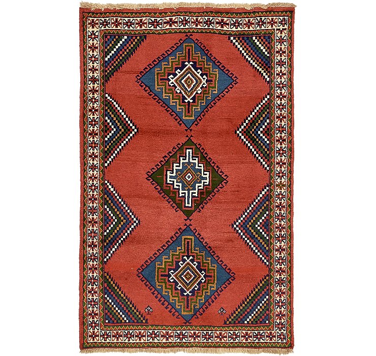 3' 10 x 6' 2 Ghoochan Persian Rug