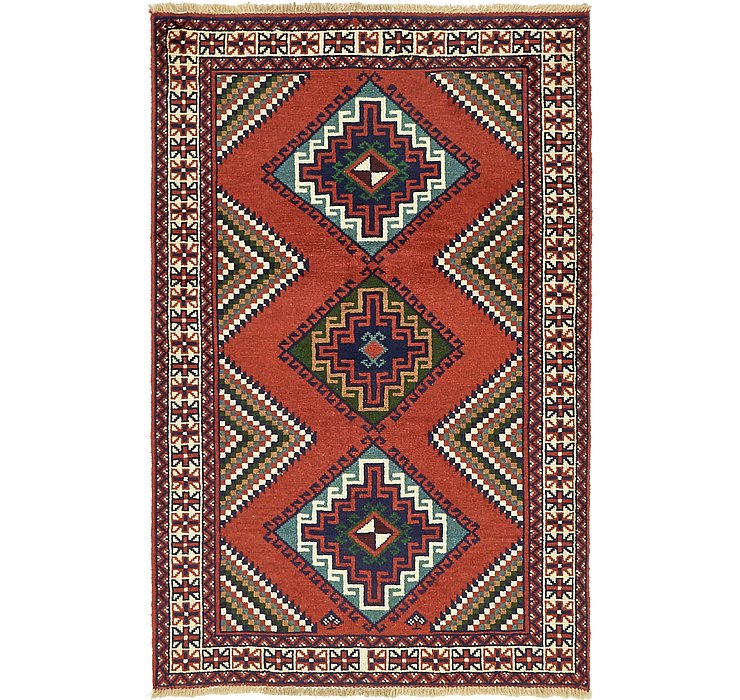 4' 1 x 6' 4 Ghoochan Persian Rug