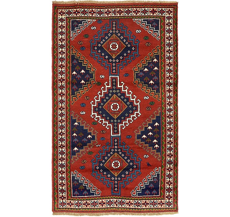 4' x 6' 10 Ghoochan Persian Rug