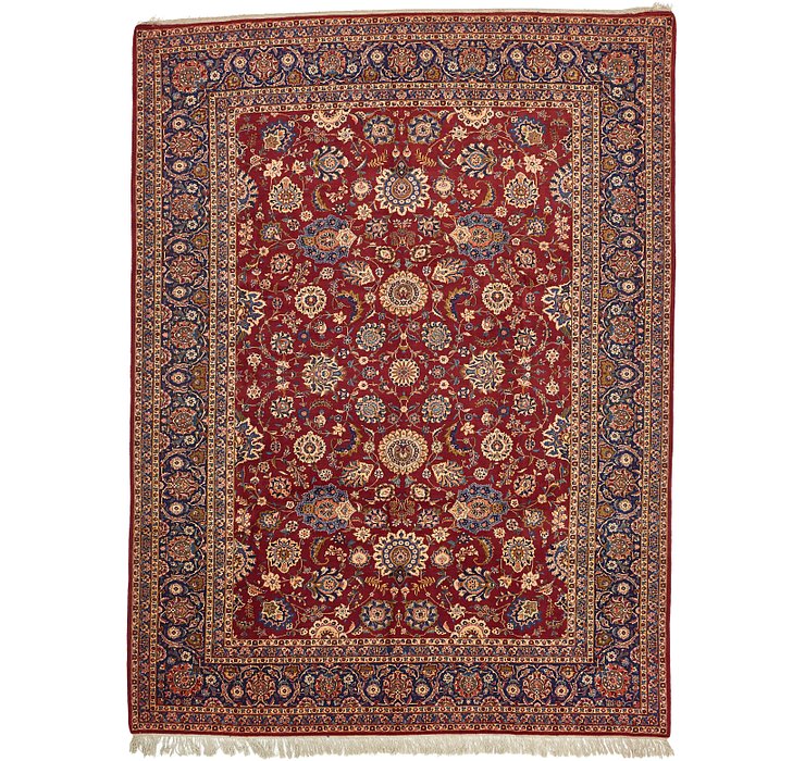 10' 6 x 14' Kashan Persian Rug
