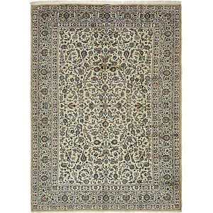 9' x 12' 10 Kashan Persian Rug