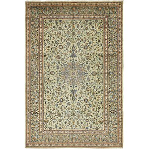 9' x 13' 3 Kashan Persian Rug