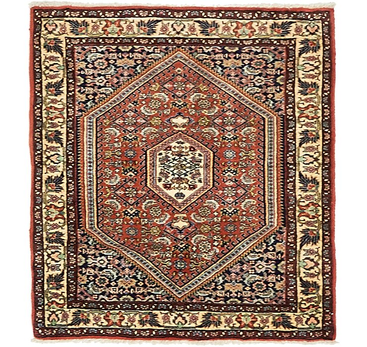 2' 7 x 2' 8 Bidjar Persian Square Rug