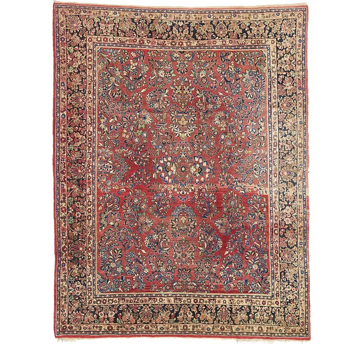 9' 3 x 11' 10 Sarough Persian Rug