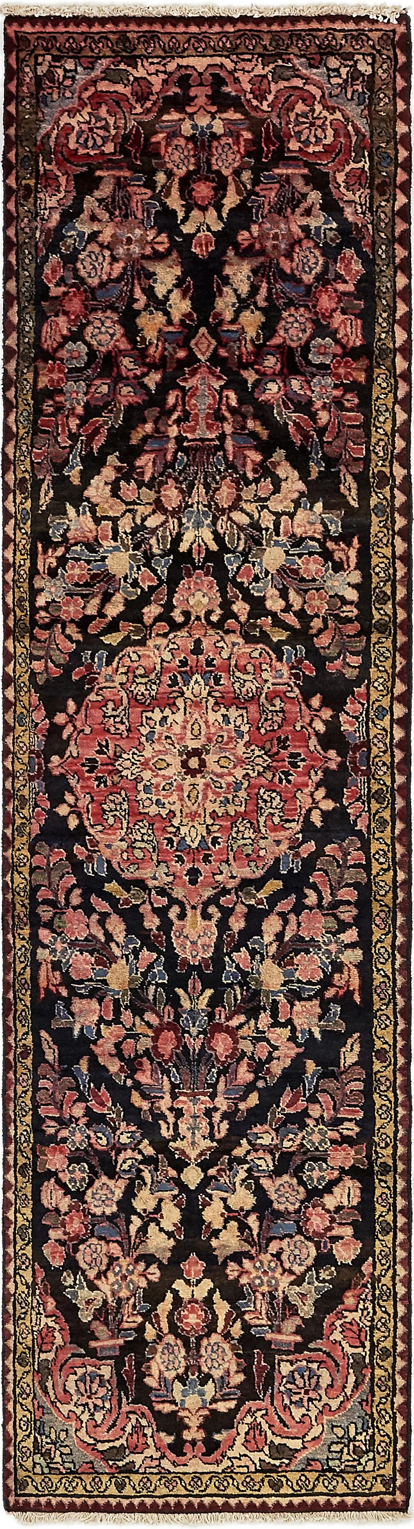 Black 2' 3 x 9' 5 Farahan Persian Runner Rug eSaleRugs